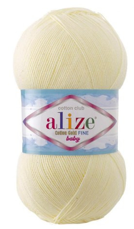 585904 Пряжа Alize My Baby, молочный №62, 50гр